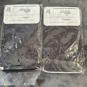 BONTELL‎ Deluxe 2 pc control, top pantyhose, black, illusion, size b